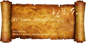 Álmos István névjegykártya